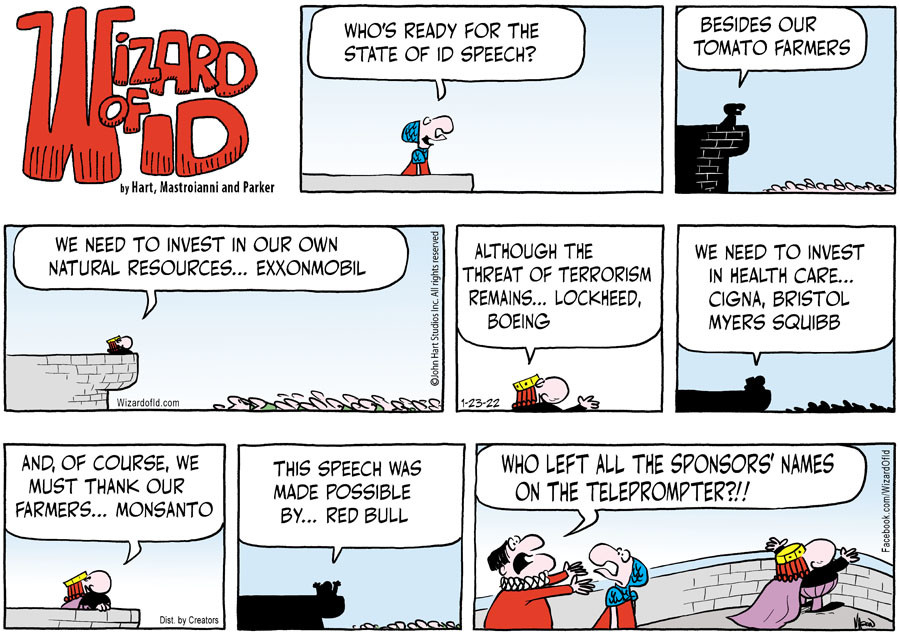 Wizard of Id for Jan 23, 2022