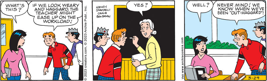Archie for Mar 29, 2023