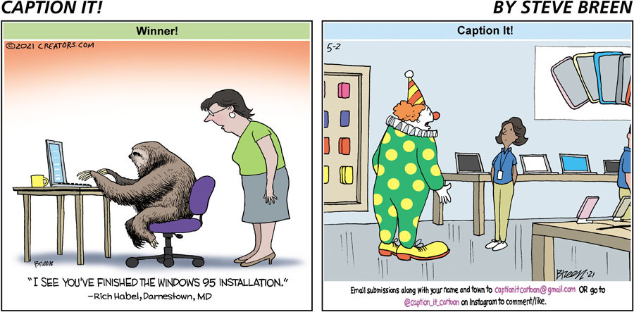 Caption It! for May 02, 2021