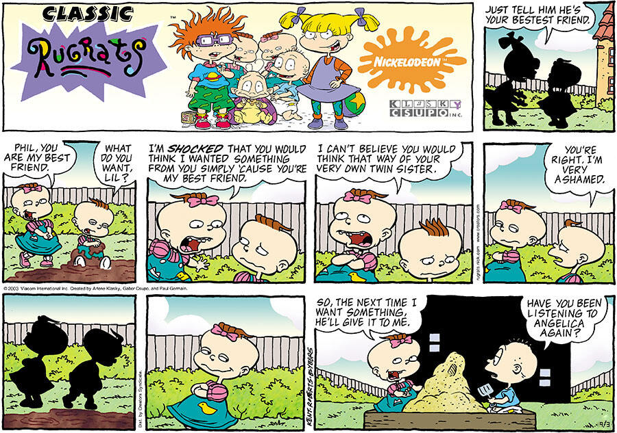 Rugrats for Sep 03, 2023