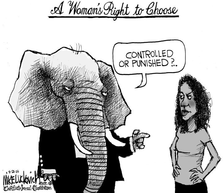Mike Luckovich for Apr 21, 2024