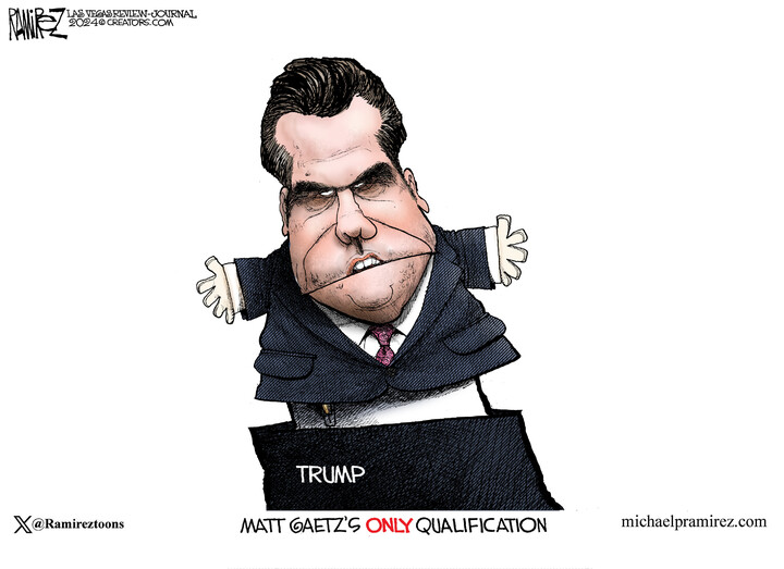 Michael Ramirez for Nov 17, 2024