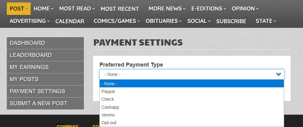 Payment Settings