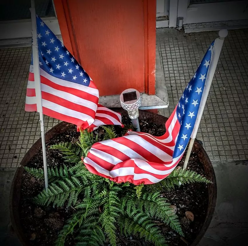 Flags for my Father...he fought in WWII