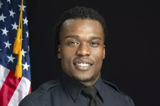This undated file photo provided by the Wauwatosa Police Department in Wauwatosa, Wis., shows Wauwatosa Police Officer Joseph Mensah. The prosecutors announced Wednesday, June 1, 2022, that they didn’t find sufficient evidence to charge Mensah who shot and killed Anderson Jr. after discovering him sleeping in a park after hours in June 2016. (Gary Monreal/Monreal Photography LLC/Wauwatosa Police Department via AP File)