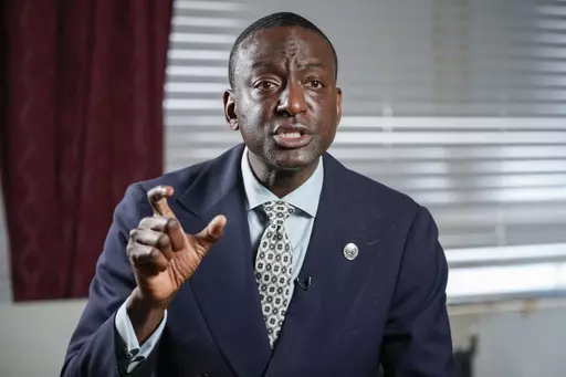 New York City Council candidate Yusef Salaam speaks during an interview with The Associated Press, Wednesday, May 24, 2023, in New York. (AP Photo/Mary Altaffer, File)