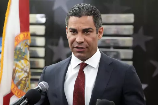 Miami Mayor Francis Suarez speaks during a news conference about the security planned for former President Donald Trump, who is set to appear at federal court Tuesday, in Miami on June 12, 2023. In a 2024 Republican presidential field full of long-shot candidates, Suarez may be, on paper anyway, the longest long shot of all. No sitting mayor has ever been elected U.S. president, a job that historically has been won by governors, vice presidents, senators or Cabinet secretaries. That hasn't deter