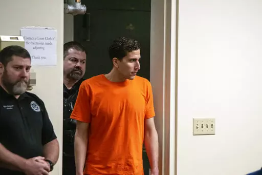 Bryan Kohberger enters a courtroom in Moscow, Idaho on Thursday, Jan. 12, 2023, for a status hearing. The accused murderer waived his right to a quick preliminary hearing and will appear in court again on June 26. (Kai Eiselein/New York Post via AP, Pool)