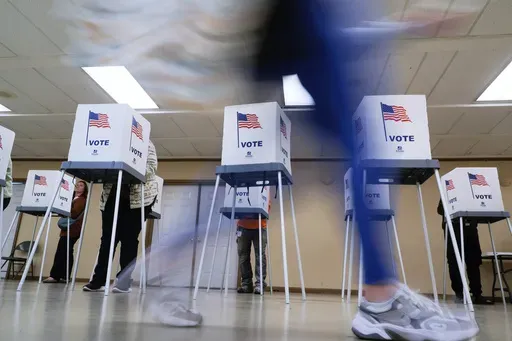 People vote, Nov. 5, 2024, in Oak Creek, Wis. (AP Photo/Morry Gash, File)