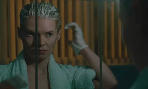 This image released by Magnolia Pictures shows Rosy McEwen in a scene from "Blue Jean." (Magnolia Pictures via AP)