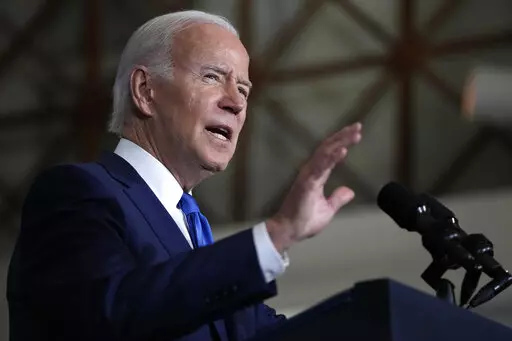 President Joe Biden speaks about threats to democracy ahead of next week's midterm elections, Wednesday, Nov. 2, 2022, at the Columbus Club in Union Station, near the U.S. Capitol in Washington. (AP Photo/Alex Brandon)