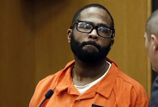 Willie Cory Godbolt looks around the courtroom, March 12, 2018, following his arraignment on capital murder charges, first-degree murder, attempted murder, kidnapping and armed robbery in the deaths of eight people, including a deputy sheriff, in Brookhaven, Miss. A majority of the Mississippi Supreme Court issued a ruling Thursday, March 7, 2024, affirming Godbolt's 2020 conviction in the killings, which occurred in 2017. (AP Photo/Rogelio V. Solis, File)