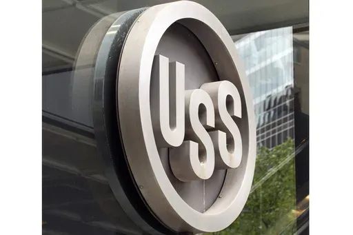 This April 26, 2010, file photo shows the United States Steel logo outside the headquarters building in downtown Pittsburgh. President-elect Donald Trump is underscoring his intention to block the purchase of U.S. Steel by Japanese steelmaker Nippon Steel Corp., and he’s pledging to use tax incentives and tariffs to strengthen the iconic American steelmaker. Trump said during the campaign that he would “instantaneously” block the deal, and he reiterated that sentiment in a Monday night sta