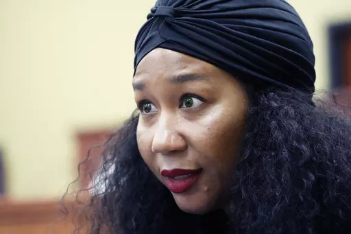 Jill Collen Jefferson, president of JULIAN, civil rights and international human rights law firm, speaks in Lexington, Miss., during a civil rights tour, June 1, 2023. The civil rights attorney was arrested Saturday, June 10, while filming a traffic stop conducted by officers from a police department she is suing in federal court. (AP Photo/Rogelio V. Solis, file)