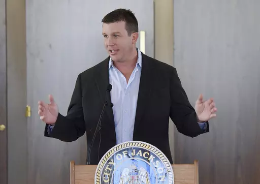 Former professional wrestler Ted "Teddy" DiBiase Jr., is shown in this Sept. 23, 2015 photograph, taken in Jackson, Miss. A federal indictment unsealed on Thursday, April 20, 2023, said companies run by DiBiase received "sham contracts" in Mississippi and misspent millions of dollars of welfare money that was supposed to help some of the neediest people in the United States. (Rick Guy/The Clarion Ledger, via AP)