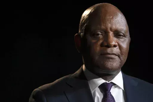 John Nkengasong, head of the U.S. President's Emergency Plan for AIDS Relief, or PEPFAR, poses for a portrait on Aug. 29, 2023, in Washington. Nkengasong spoke to The Associated Press about his experience, at a period when challenges by anti-abortion groups and House Republican have made the future of PEPFAR uncertain. (AP Photo/Mark Schiefelbein, File)