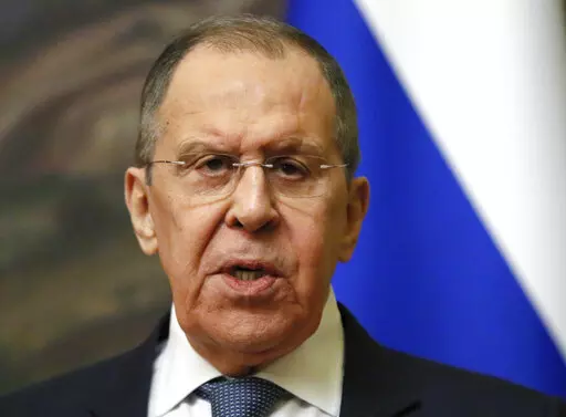 Russian Foreign Minister Sergey Lavrov attends a joint news conference with Eritrea Foreign Minister Osman Saleh Mohammed following their talks in Moscow, Russia, April 27, 2022. On Monday, May 2, 2022, Israel lashed out at Russia over “unforgivable” comments made in an interview with an Italian news channel by Lavrov about Nazism and antisemitism — including claims that Adolf Hitler was Jewish. Israel, which summoned the Russian ambassador in response, said the remarks blamed Jews for the