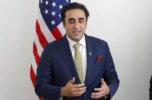 Pakistani Foreign Minister Bhutto Zardari speaks during his meeting with Secretary of State Antony Blinken at United Nations headquarters, Wednesday, May 18, 2022.  Pakistan’s new foreign minister says the United States and his country must move beyond past tensions over Afghanistan and are entering a new engagement after years of strained relations under former Prime Minister Imran Khan.  Zardari, the 33-year-old son of assassinated Prime Minister Benazir Bhutto, spoke in an interview with Th