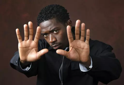 Actor Damson Idris poses for a portrait in Los Angeles on Nov. 1, 2021. Idris was named one of eight breakthrough entertainers of the year by the Associated Press. (AP Photo/Chris Pizzello)