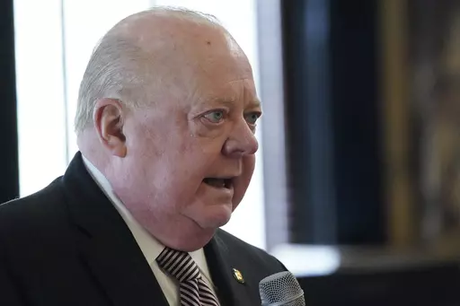 Sen. John Polk, R-Hattiesburg speaks during a debate on March 7, 2023, at the Mississippi Capitol in Jackson. Polk, chairman of the Senate Accountability, Efficiency and Transparency Committee, told reporters Wednesday, March 22, 2023, that he did not know whether the Senate will approve a new initiative process to let voters put proposed Mississippi laws -- but none dealing with abortion -- on the statewide ballot. (AP Photo/Rogelio V. Solis, File)