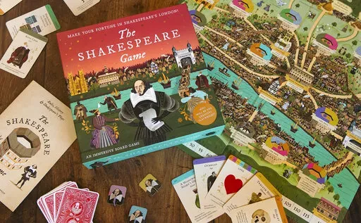 This photo shows The Shakespeare Game. Board games are among the many amusements for adults that make great holiday gifts. (Laurence King Publishing via AP