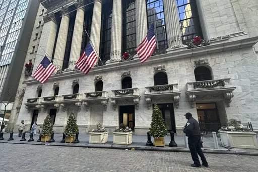 The New York Stock Exchange is shown in New York's Financial District on Dec. 31, 2024. (AP Photo/Peter Morgan, File)