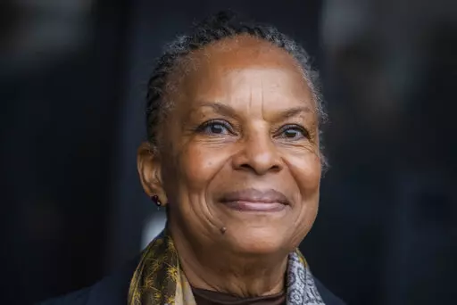 Former left-wing socialist minister Christiane Taubira visits an association which fight against domestic violence, in Nantes, western France, Monday, Jan. 10 2022. Christiane Taubira won Sunday Jan.30, 2022 the so-called Popular Primary, organized by left-wing supporters to unite their ranks before France's presidential election is held in two rounds on April 10 and 24. But the move already appears bound to fail: key contenders say they wouldn't respect the outcome because they don't respect th
