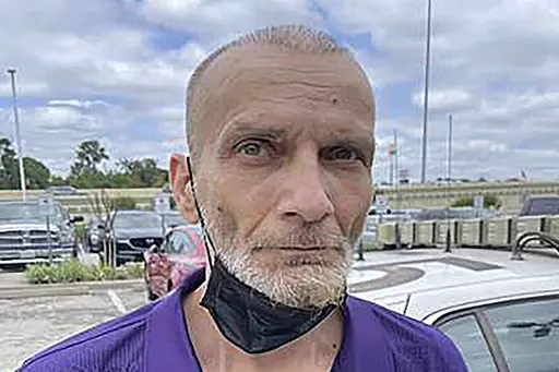 This image provided by the Hinds County Sheriff's Office shows Jerry Raynes, who was apprehended in Spring Valley, Texas days after he and three other inmates escaped Saturday night from the Raymond Detention Center near Jackson, Mississippi's capital, Hinds County Sheriff Tyree Jones said. Raynes is the second escaped prisoner to be found in a multi-agency hunt. (Hinds County Sheriff's Office via AP)