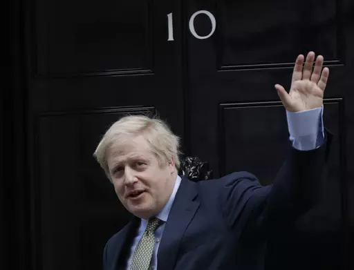 Britain's Prime Minister Boris Johnson returns to 10 Downing Street after meeting with Queen Elizabeth II at Buckingham Palace, London, on Friday, Dec. 13, 2019. Former U.K. Prime Minister Johnson says he’s quitting as a lawmaker after being told he will be sanctioned for misleading Parliament. Johnson quit on Friday, June 9, 2023 after receiving the results of an investigation by lawmakers over misleading statements he made to Parliament about a slew of gatherings in government that breached 