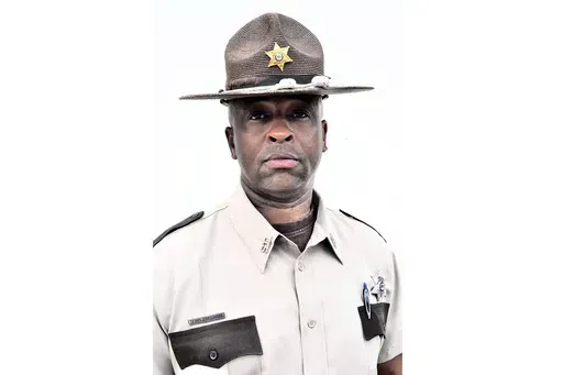 Former Noxubee County Sheriff Terry Grassaree is photographed in Macon, Miss., 2019. Grassaree has pleaded guilty to making a false statement to FBI agents when they questioned him about requesting and receiving nude photos and videos of a female inmate. (Scott Boyd/The Beacon via the AP)