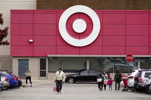 A Target store is seen, Nov. 17, 2021, in Philadelphia. Business closings on Christmas Eve are less common than those on Christmas Day, but many large chains still cut back hours or close up shop early for the coming holiday. Most Target stores will be open from 7 a.m. to 8 p.m. on Christmas Eve, Sunday, Dec. 24, 2023. (AP Photo/Matt Rourke, File)