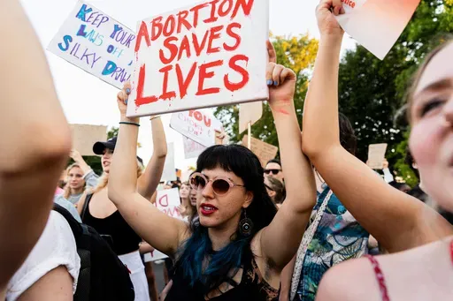Abortion advocates rally outside the Supreme Court, June 24, 2022, in Washington. (AP Photo/Julia Nikhinson, File)