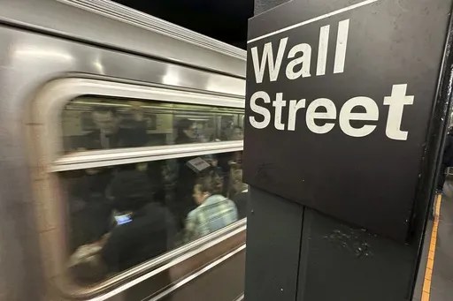 A train arrives at a Wall Street subway station in New York's Financial District on Nov. 5, 2024. (AP Photo/Peter Morgan, File)