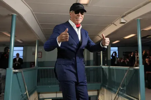 Tommy Hilfiger attends his Spring/Summer 2025 fashion show onboard a Staten Island Ferry as part of New York Fashion Week on Sunday, Sept. 8, 2024, in New York. (Photo by Charles Sykes/Invision/AP)