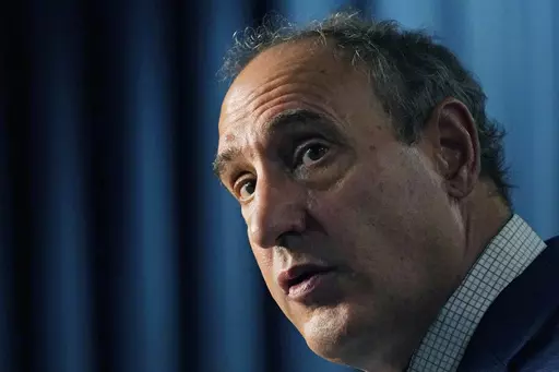 State Epidemiologist Dr. Paul Byers, answers a reporter's question on the types of medical personnel that are to be provided to multiple hospitals statewide to meet the staffing shortages due to the COVID-19 pandemic, at a news briefing Tuesday, Aug. 24, 2021 in Jackson, Miss. Byers says he's retiring at the end of the month, which is also the last day of the state's budget year. In a news release Thursday, June 1, 2023, MSDH said Dr. Kathryn Taylor will replace Byers on an interim basis beginni