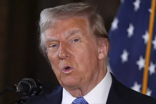 President-elect Donald Trump speaks during a news conference at Mar-a-Lago, Dec. 16, 2024, in Palm Beach, Fla. (AP Photo/Evan Vucci, File)
