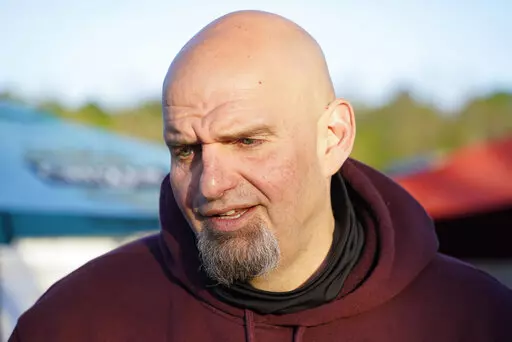Pennsylvania Lt. Governor John Fetterman, who won the Democratic nomination to run for the U.S. Senate for Pennsylvania, in November, greets supporters at a campaign stop May 10, 2022 in Greensburg, Pa. Fetterman has been fundraising, advertising on TV and grabbing attention with snarky social media posts, but he has yet to return to Pennsylvania's campaign trail against Republican candidate Mehmet Oz in a significant way since a May 13 stroke. He's in one of the most competitive U.S. Senate rac
