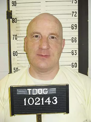 This photo provided by the Tennessee Department of Correction shows death row inmate Henry Hodges. Hodges cut off his own penis in a prison cell after slitting his wrists and asking to be put on suicide watch, his attorney Kelley Henry said on Thursday, Oct. 27, 2022. (Tennessee Department of Correction via AP)