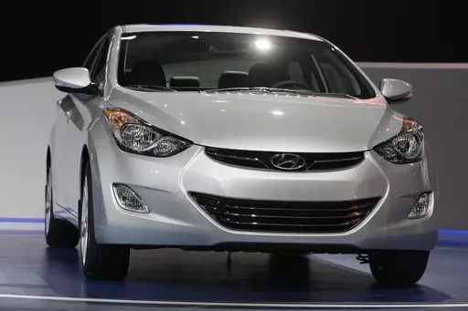 A 2013 Hyundai Elantra Coupe is shown at the Chicago Auto Show in Chicago on Feb. 8, 2012. In September, 2023, Hyundai and Kia issued a recall of 3.4 million of its vehicles in the United States, including the 2013 Hyundai Elantra. (AP Photo/Nam Y. Huh, File)