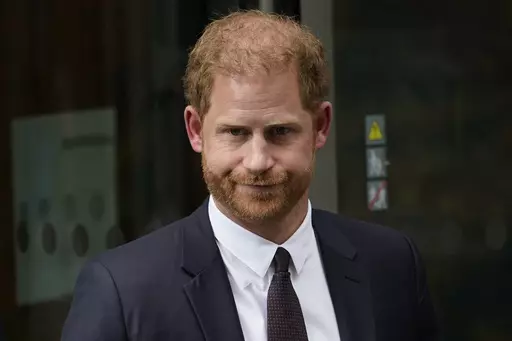 Prince Harry leaves the High Court after giving evidence in London, Tuesday, June 6, 2023. A judge ordered Prince Harry on Monday, Dec. 11, 2023, to pay nearly 50,000 pounds (over $60,000) in legal fees to the publisher of the Daily Mail tabloid for failing to knock out its defense in a libel lawsuit. (AP Photo/Alberto Pezzali, File)