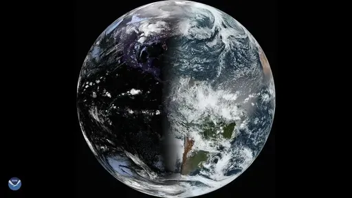 This image provided by NOAA on March 19, 2025 shows Earth. (NOAA via AP)