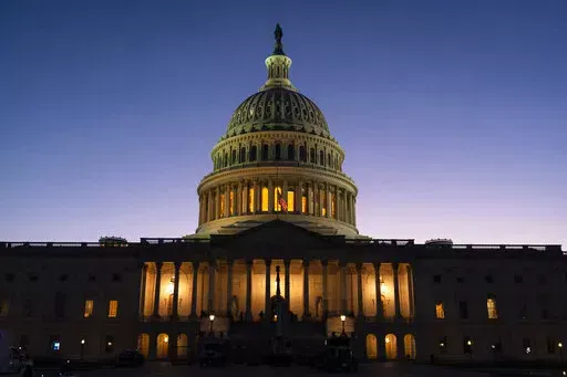 The U.S. Capitol is seen at sunset on Capitol Hill in Washington, Sept. 8, 2022. Democrats have held both chambers of Congress and the presidency for two years. But they may not have such consolidated power for much longer.  Republicans could make big gains in the Nov. 8 midterm elections, bolstered by frustration over the economy, advantages in the redistricting process that takes place every 10 years and the traditional losses in a new president’s first midterm election. (AP Photo/Jacquelyn