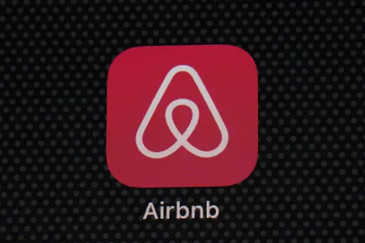 The Airbnb app icon is displayed on an iPad screen in Washington, D.C., on May 8, 2021. Airbnb reports earnings on Wednesday, Nov. 1, 2023. (AP Photo/Patrick Semansky, File)