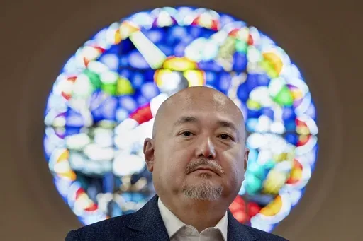 Dr. Soong-Chan Rah poses at the Korean Church of Boston, Saturday, Sept. 7, 2024, in Brookline, Mass. (AP Photo/Michael Dwyer)