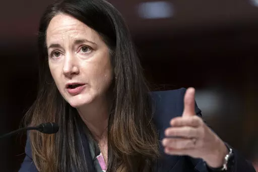 Director of National Intelligence Avril Haines testifies during a Senate Armed Services hearing to examine worldwide threats on Capitol Hill in Washington, May 10, 2022. Haines told lawmakers recently that intelligence officials will review how they assess a foreign government's will to fight and capacity to fight. (AP Photo/Jose Luis Magana, File)