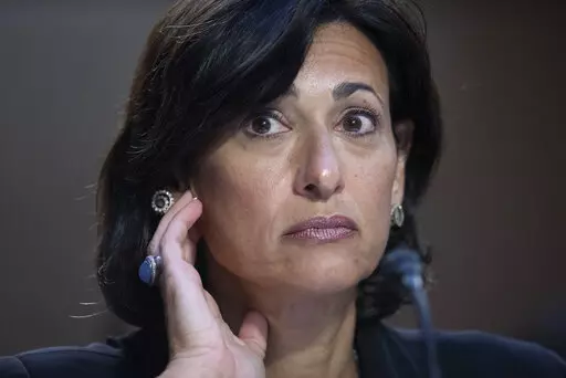 Dr. Rochelle Walensky, director of the Centers for Disease Control and Prevention, testifies during the Senate Health, Education, Labor and Pensions hearing to examine stopping the spread of monkeypox, focusing on the federal response, in Washington, Wednesday, Sept. 14, 2022. A Mississippi man who threatened to kill Walensky has pleaded guilty to making threats in interstate commerce, federal prosecutors announced Monday, Dec. 19. (AP Photo/Cliff Owen, File)