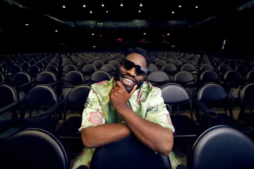 Tobe Nwigwe poses for a portrait on Monday, Nov. 28, 2022, in Houston. Nwigwe has been named one of The Associated Press' Breakthrough Entertainers of 2022. (AP Photo/Michael Wyke)