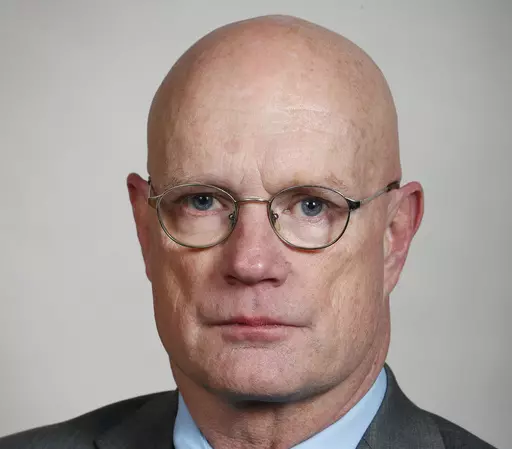 Iowa state Rep. Steven Holt, R-Denison, poses at the Statehouse in Des Moines, Iowa, Feb. 7, 2017. Transgender students will not be allowed to use a public school restroom in Iowa that aligns with their gender identity under a bill that Republican Gov. Kim Reynolds was expected to sign into law after it got final legislative approval Thursday, March 16, 2023. (AP Photo/Charlie Neibergall, File)