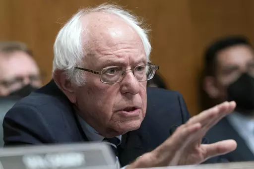 Sen. Bernie Sanders, I-Vt., speaks during a hearing on Capitol Hill in Washington, Thursday, June 8, 2023. Sanders and a robust group of Democratic senators say they're done “asking nicely" for Israel to do more to reduce civilian casualties in its war against Hamas in Gaza. (AP Photo/Jose Luis Magana, File)