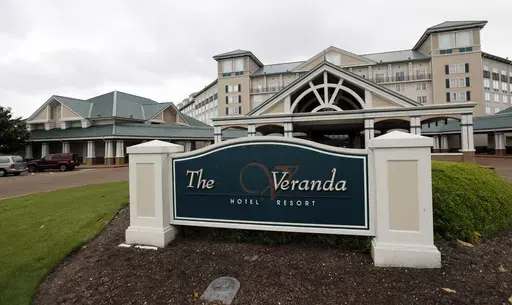 The Veranda hotel on May 13, 2014, in Tunica Resorts, Miss., one of two hotels being considered to house unaccompanied immigrant children in northwest Mississippi. The hotels were part of a Harrah's casino complex that closed in 2014. (AP Photo/Rogelio V. Solis, File)